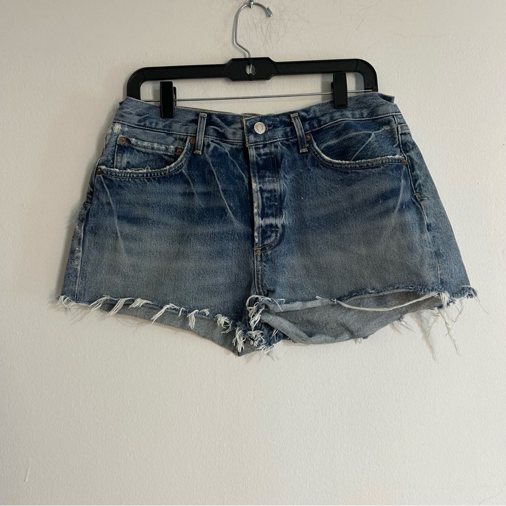 Agolde Parker Vintage Cut Off Denim Jean Shorts Size 29 Festival Casual Summer